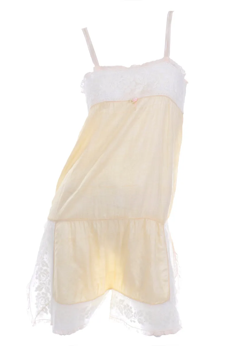 1920's Ivory Silk Crepe & Silk Romper Beach Pajamas