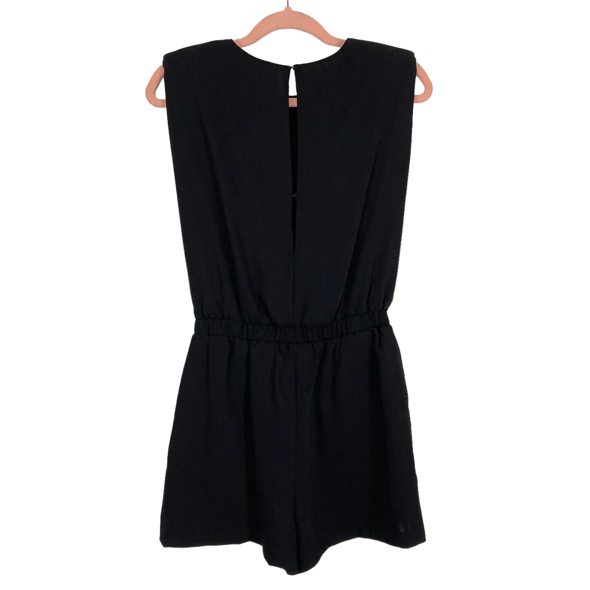 A-New York Black with Shoulder Pads Lehan Romper NWT- Size S (sold out online)