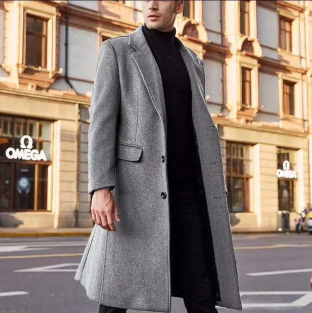 Antonios Extra Long Coat Men