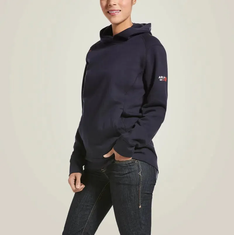 ARIAT - FR Womens Rev Pullover Hoodie, Navy