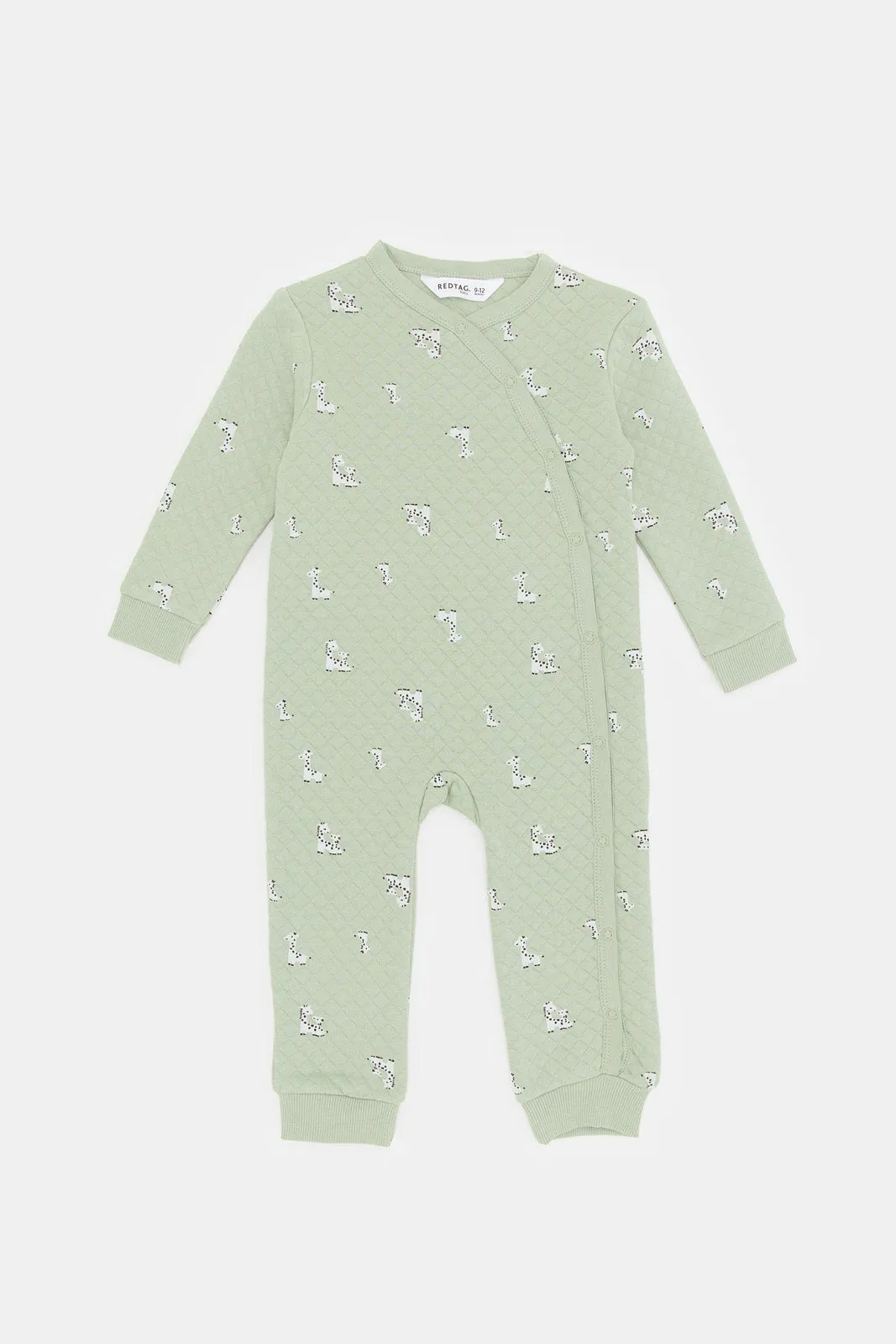 Babies Olive And Mint Romper Set (Pack Of 2)