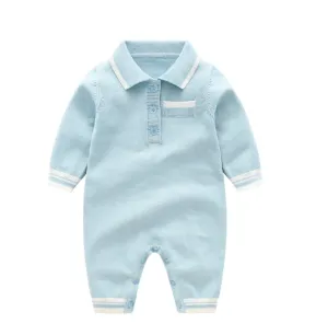 Baby Blue Boys Romper