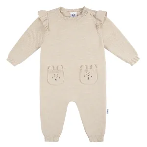 Baby Girls Deer Sweater Knit Romper