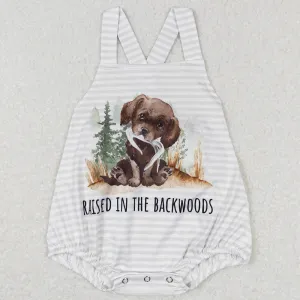 Baby Infant Boys Romper Dog Fishing Rompers SR0659