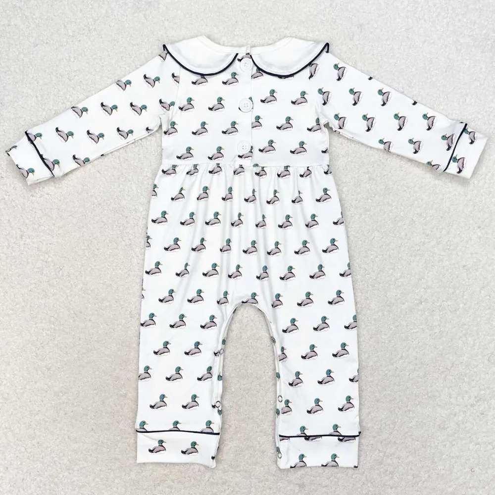 Baby Infant Boys Rompers Long Sleeve Ducks Rompers LR0943