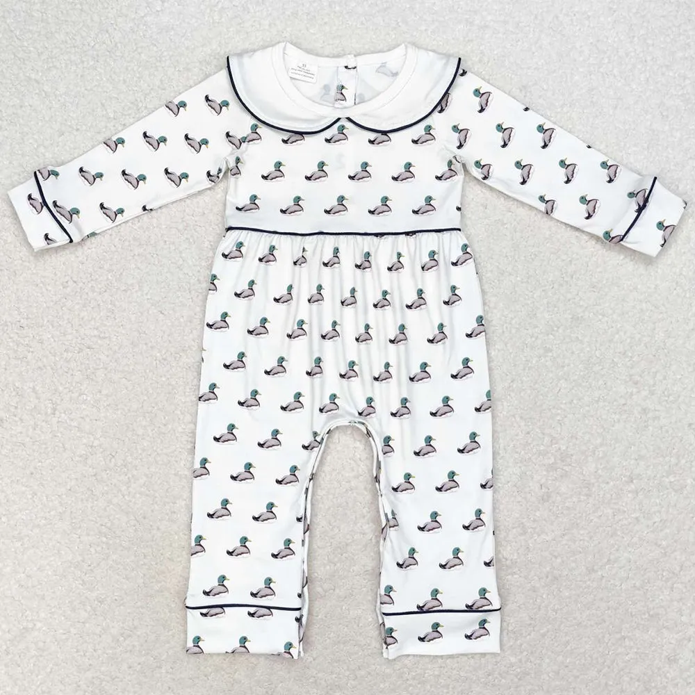 Baby Infant Boys Rompers Long Sleeve Ducks Rompers LR0943