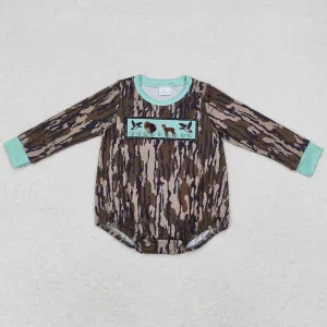 Baby Infant Boys Rompers Thanksgiving Ducks Deers Long Sleeve Rompers LR1576