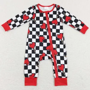 Baby Kids Girls Rompers Long Sleeve Valentines Jumpsuit LR0856