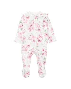 BEBE - EVIE PRINT LS ZIP ONESIE