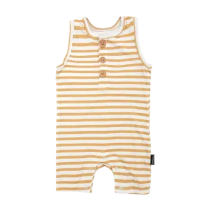 BELAN J Tank Shortall Romper - Sun Stripe