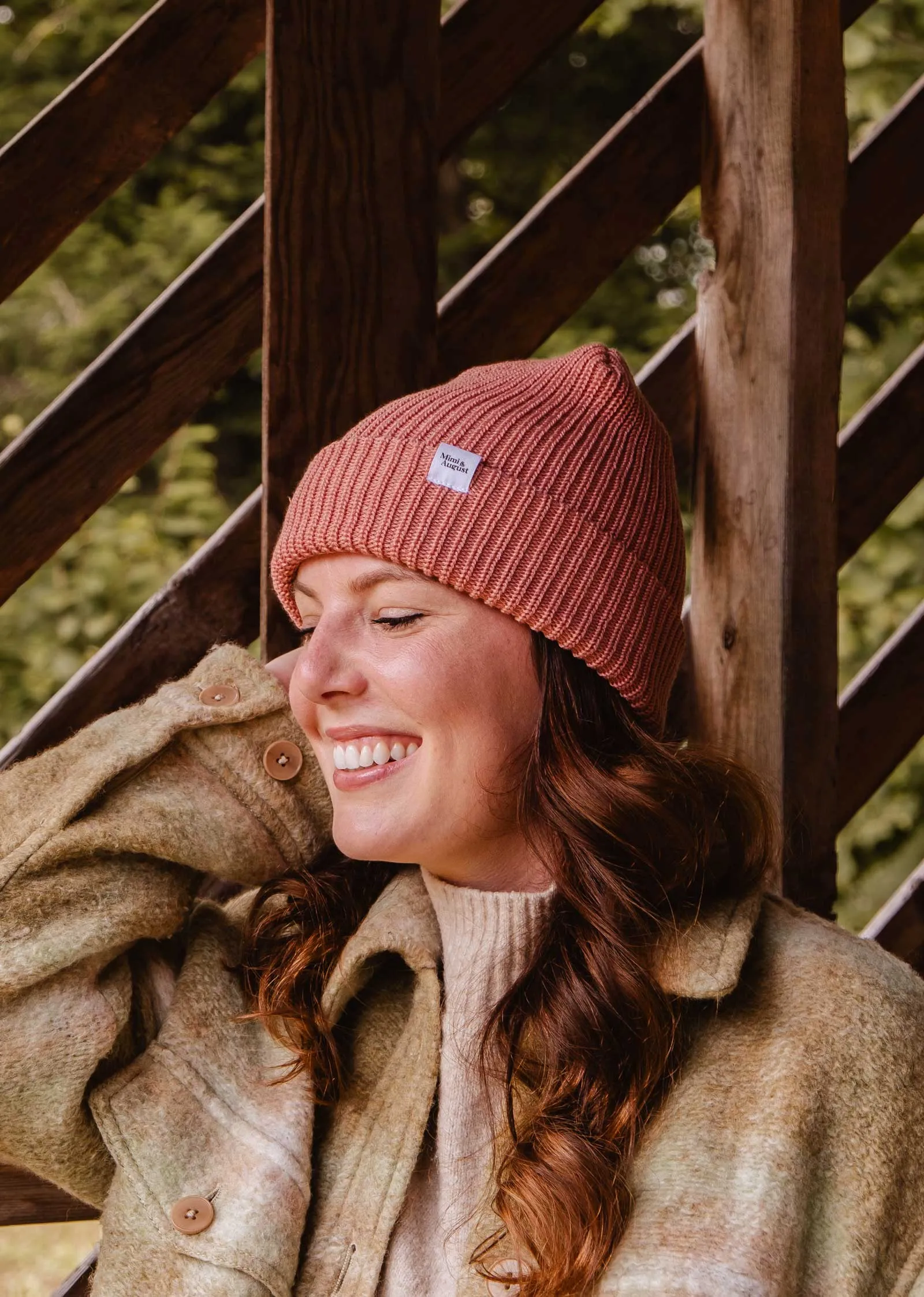 Blush Pink Super Puff Beanie