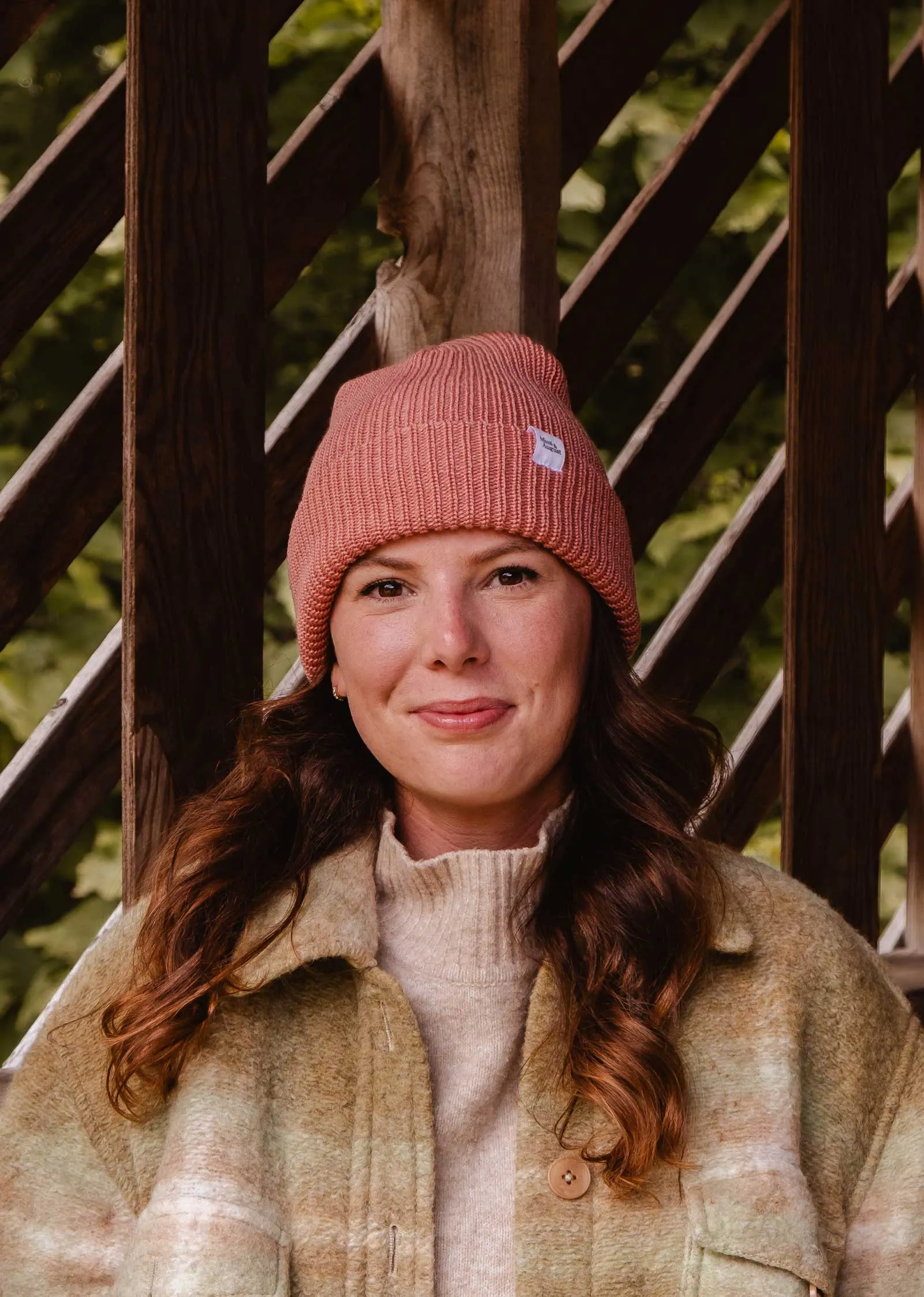 Blush Pink Super Puff Beanie