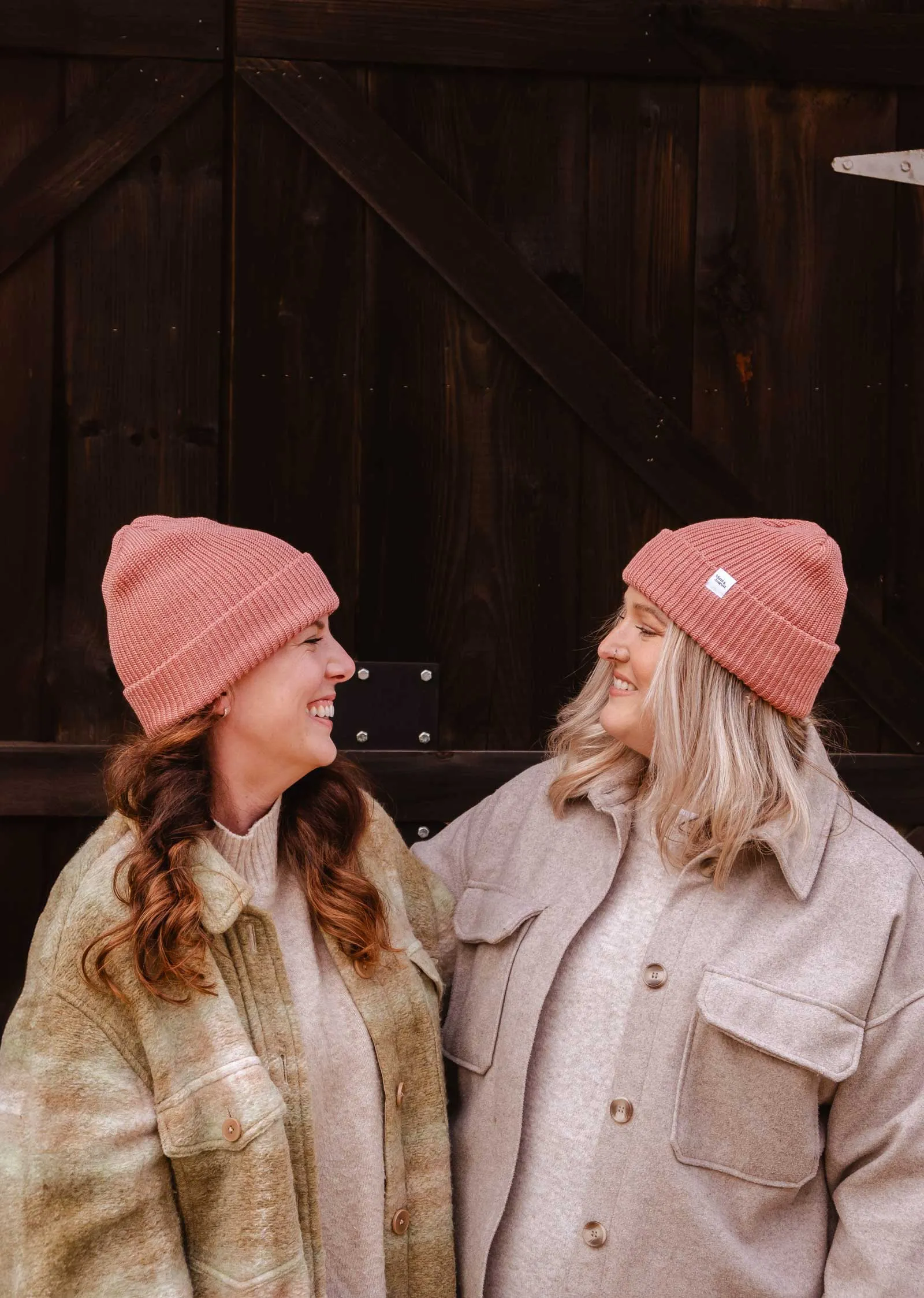 Blush Pink Super Puff Beanie