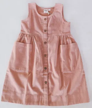 Blush Shift Dress With Pocket Detail