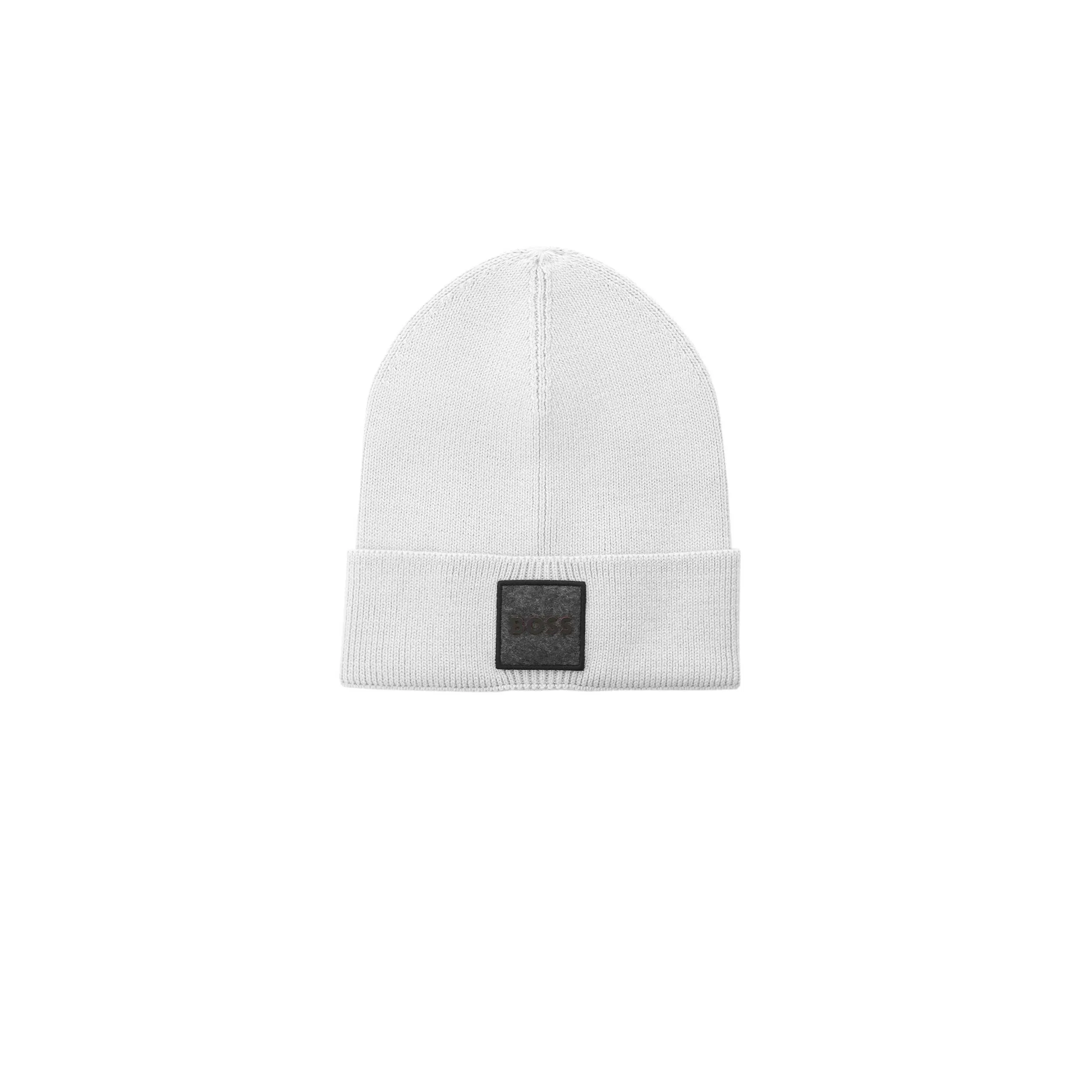 BOSS Foxxy Beanie Hat in Light Grey