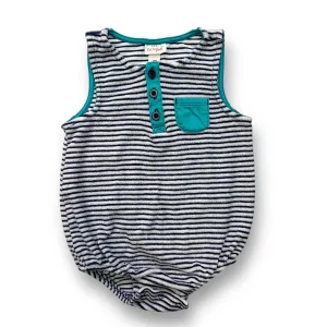 Boys Cat & Jack Size 18 Months Striped Terry Button Top Romper