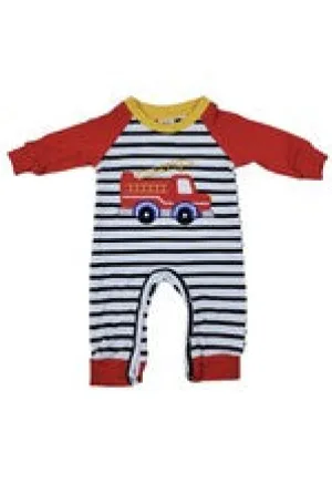 Boy's Firetruck Romper