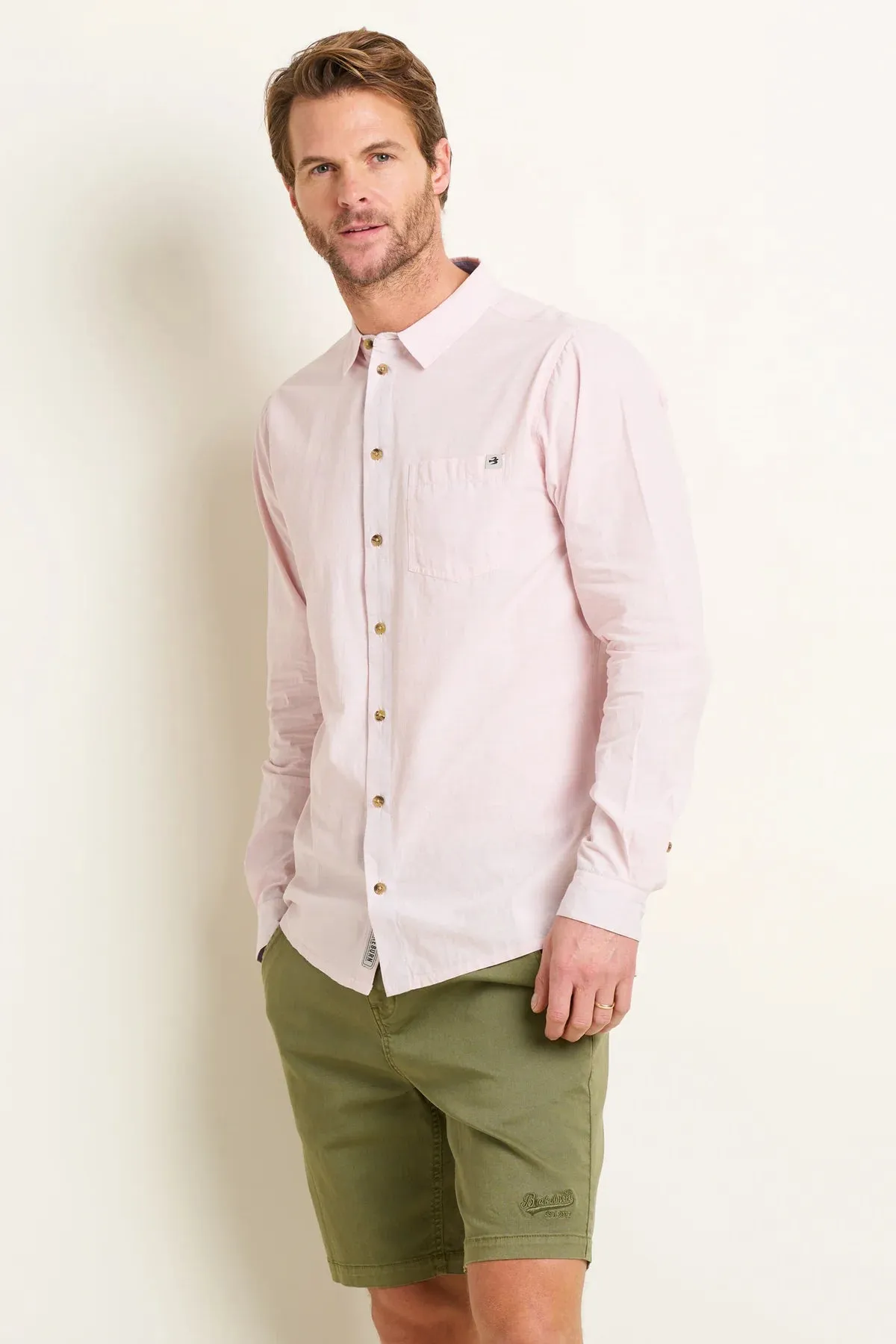 Brakeburn Pink Stripe Long Sleeve Shirt