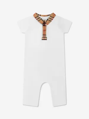 Burberry Baby Check Collar Charli  Romper