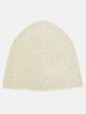 Cashmere Chunky Beanie- Ivory