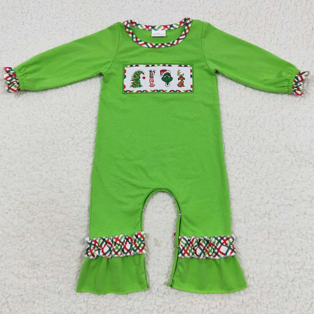 Christmas Baby Girls Romper Boys Jumpsuit Sibling Rompers LR0324