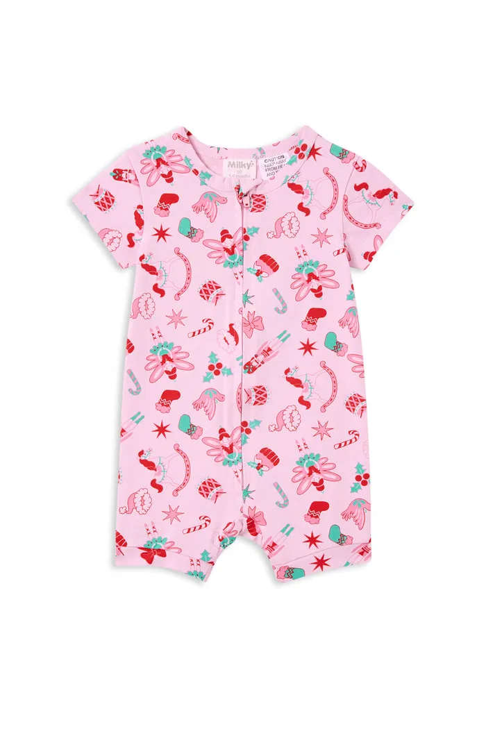 Christmas Zip Romper