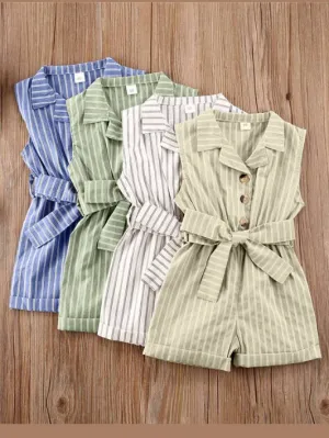 Classic Sweetie Striped Romper