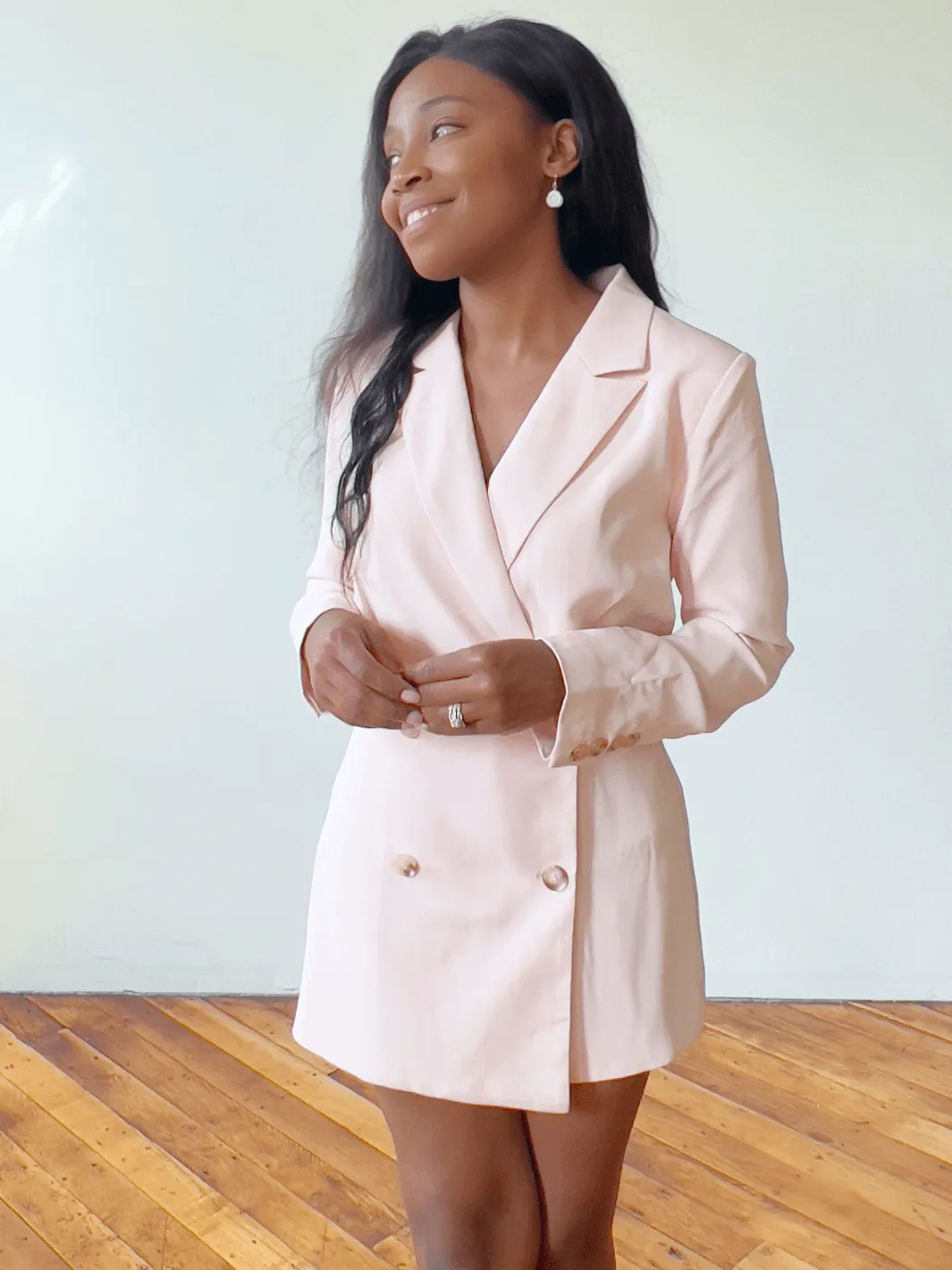 Classy Pink Blazer Outfit