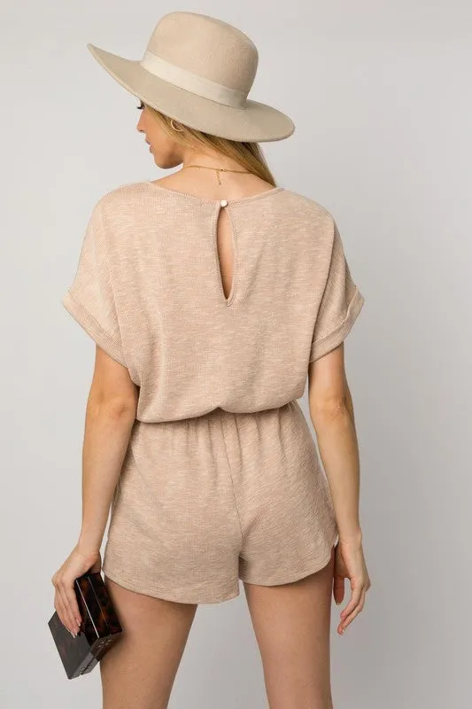 Cool Vibes Ribbed Knit Romper