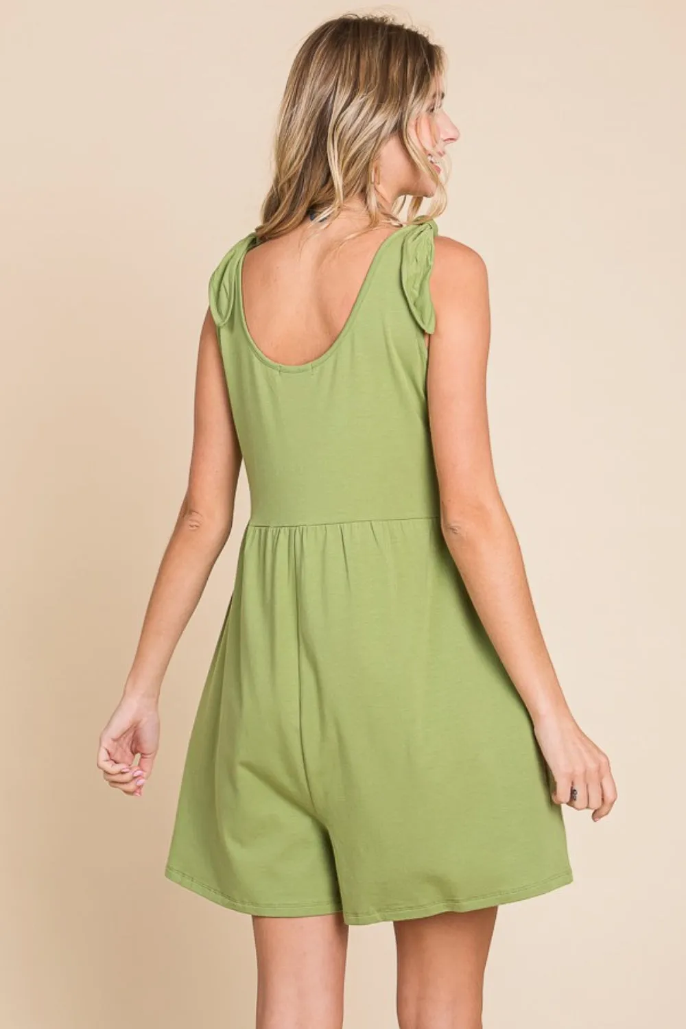 Cora - Shoulder Knot Baggy Romper - Exclusively Online