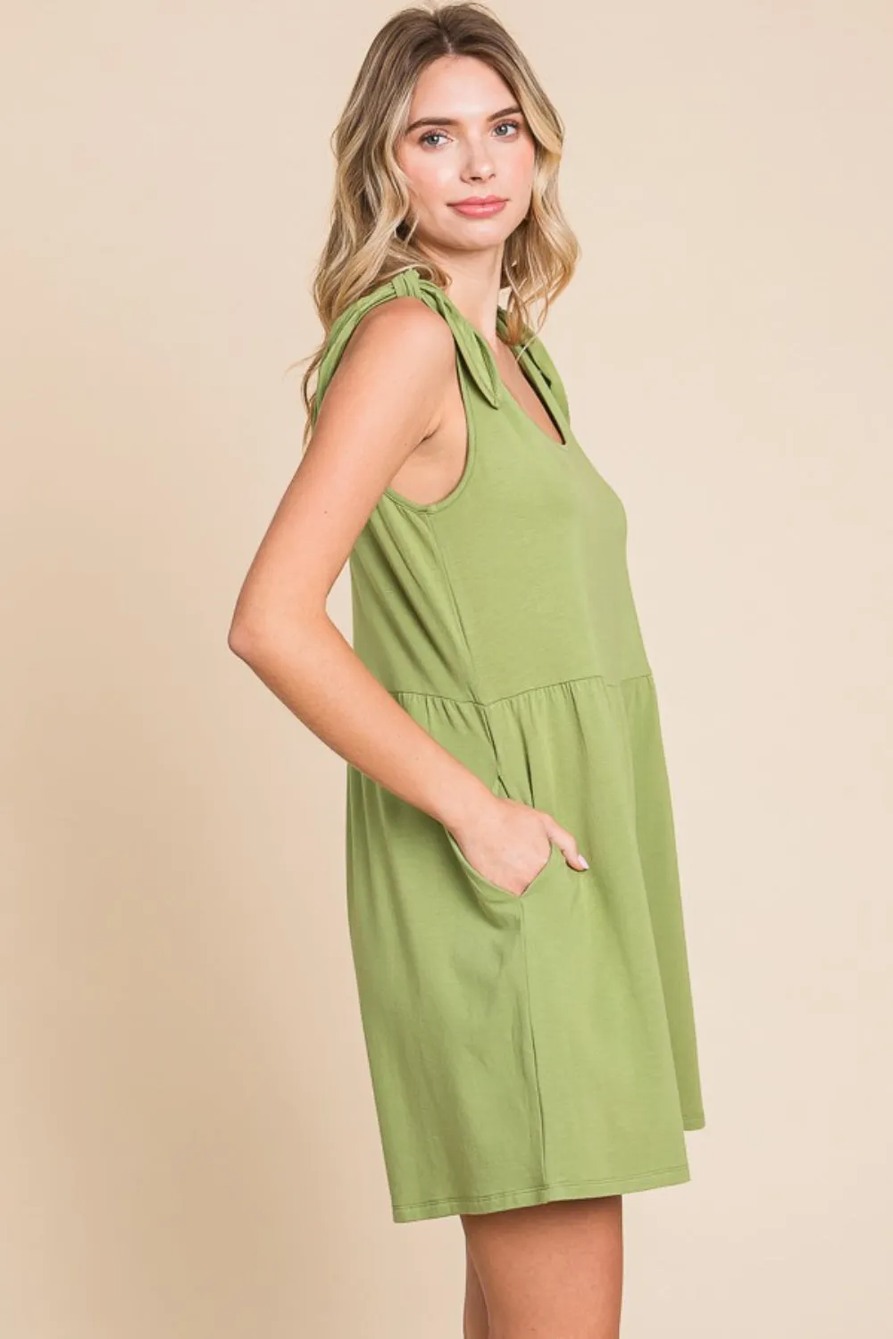 Cora - Shoulder Knot Baggy Romper - Exclusively Online