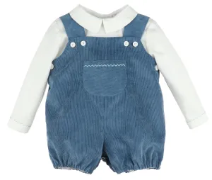 Corduroy Blue Romper