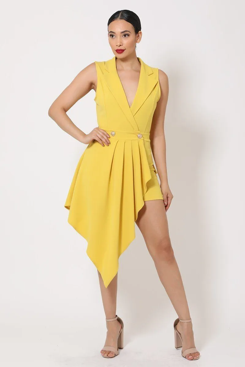 Dark Lemon Fashion Romper