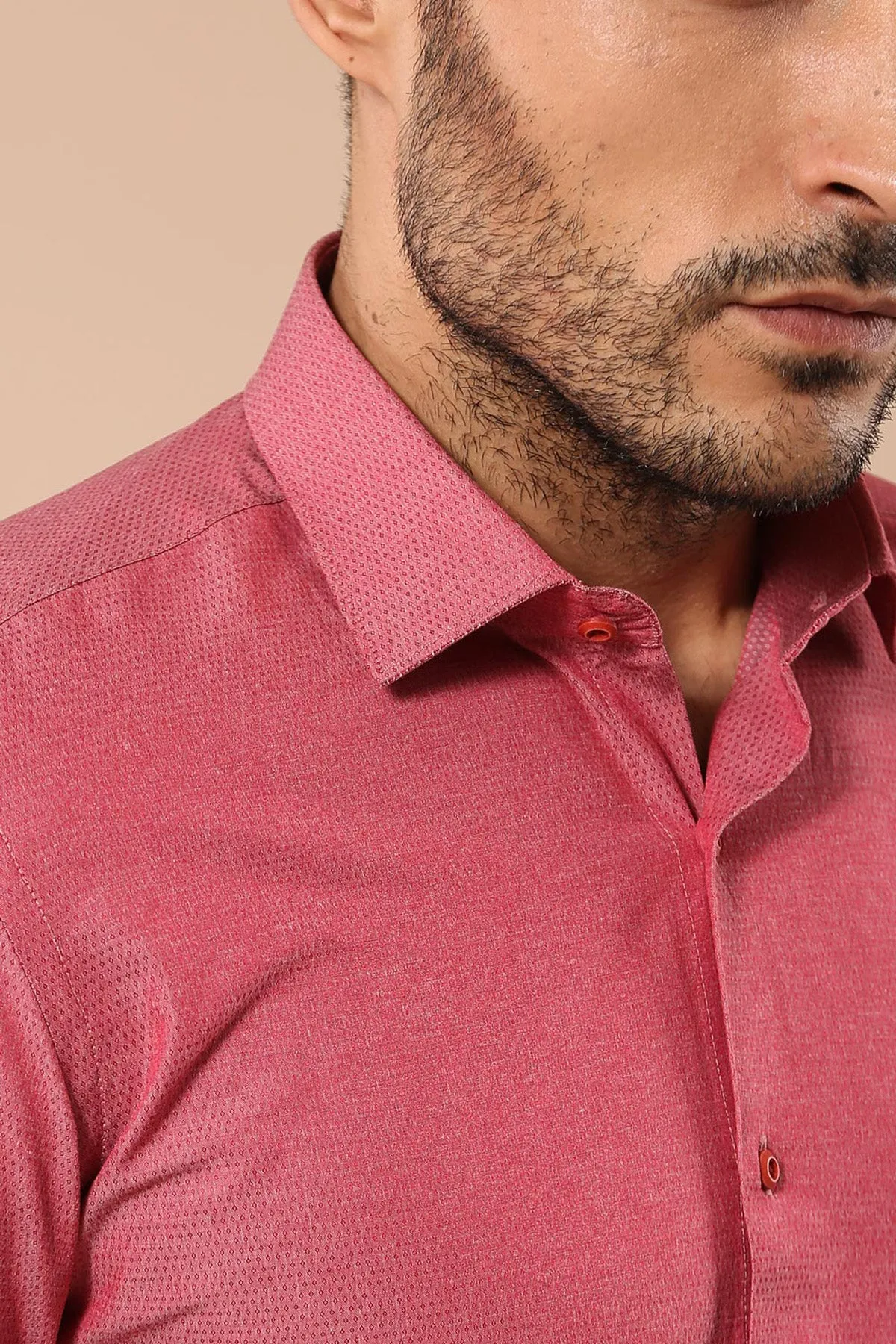 Dot-Patterned Pink Shirt | Wessi