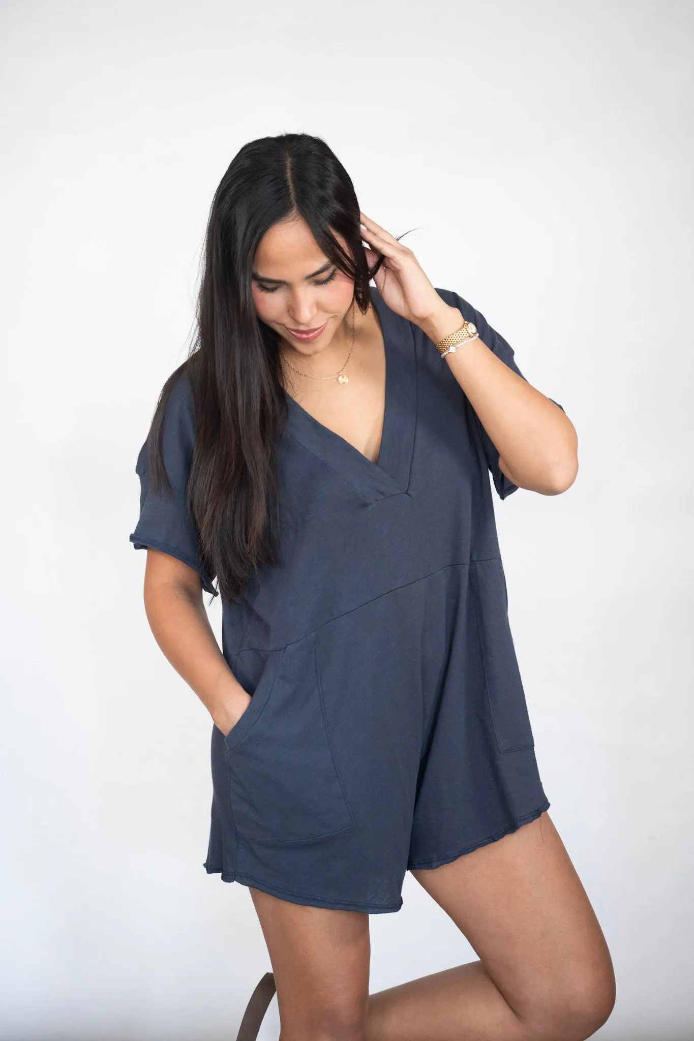 Embrace The Joy Oversized Romper w/ Pockets