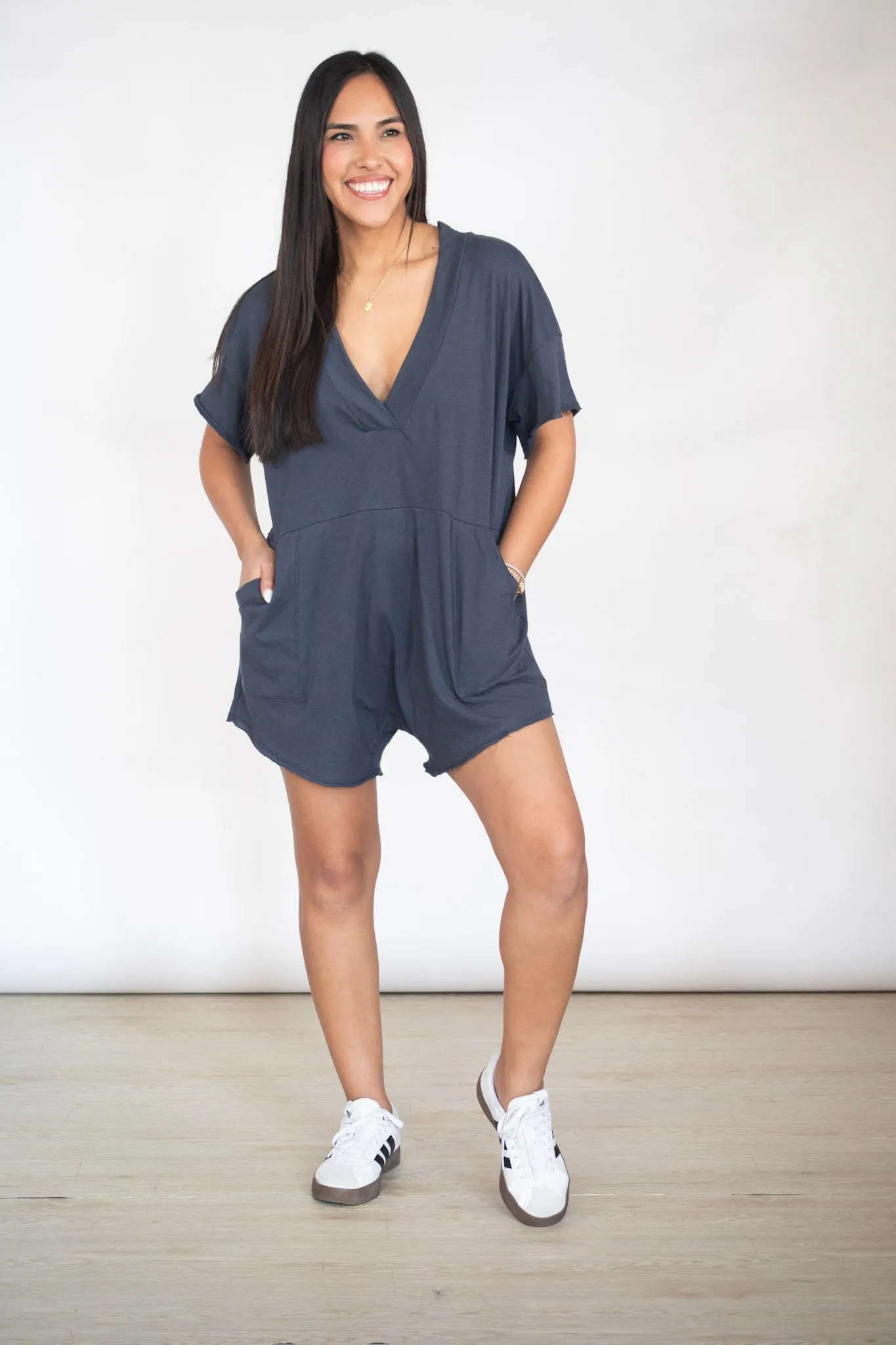 Embrace The Joy Oversized Romper w/ Pockets