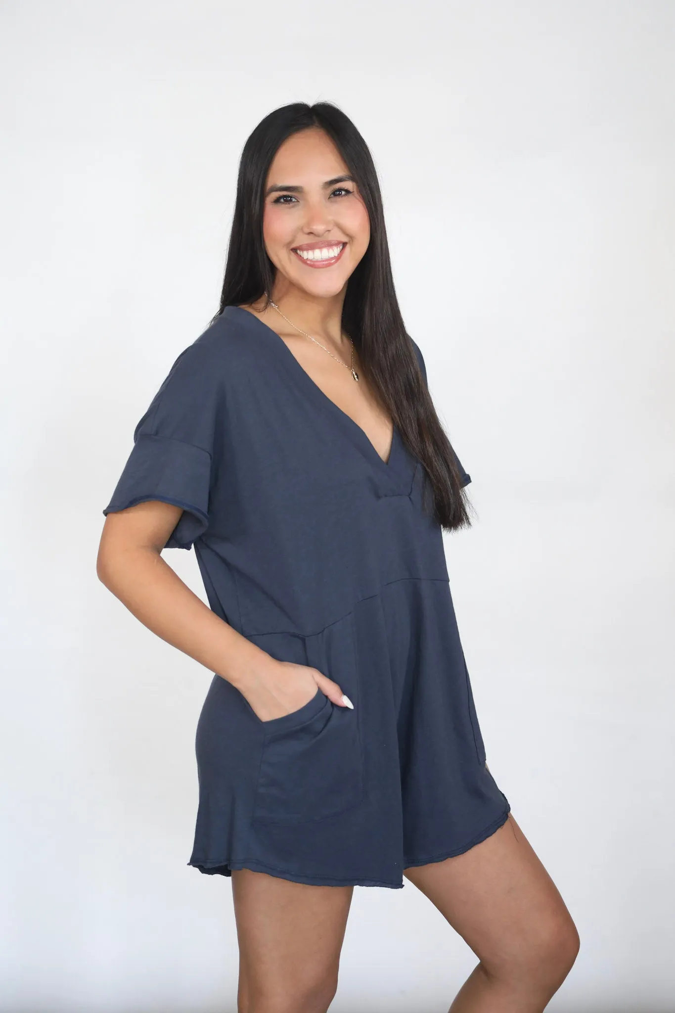 Embrace The Joy Oversized Romper w/ Pockets