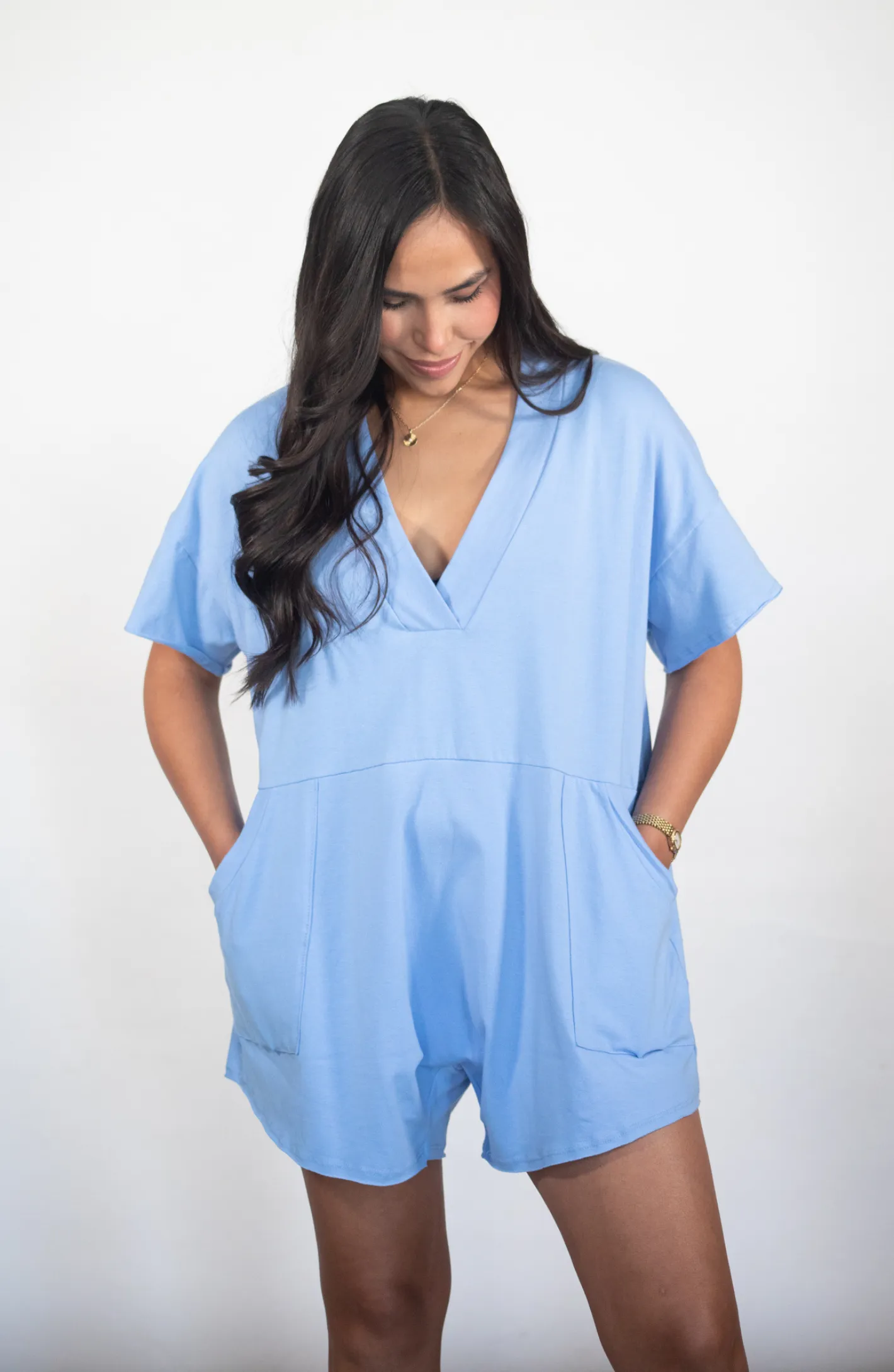 Embrace The Joy Oversized Romper w/ Pockets