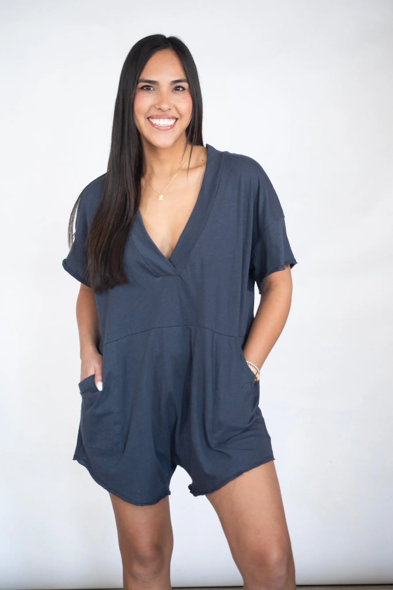 Embrace The Joy Oversized Romper w/ Pockets