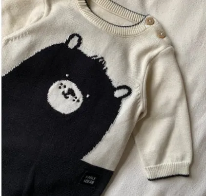 Fable & Bear Knit Bear Romper