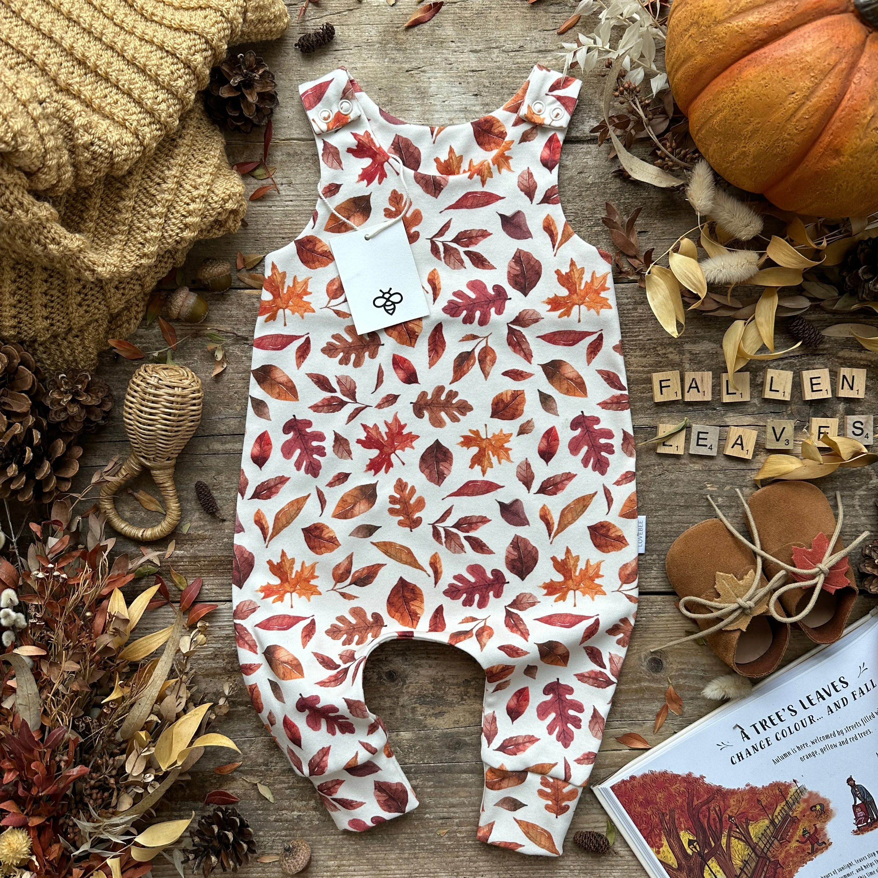 Fallen Leaves Long Romper | Ready To Post