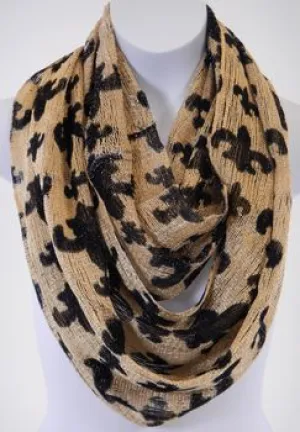 Fleur De Lis Infinity Scarf