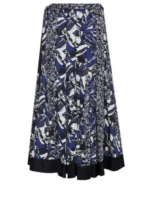 Floral Impressions Pleated Skirt