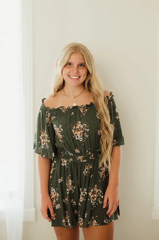 Floral Off Shoulder Romper