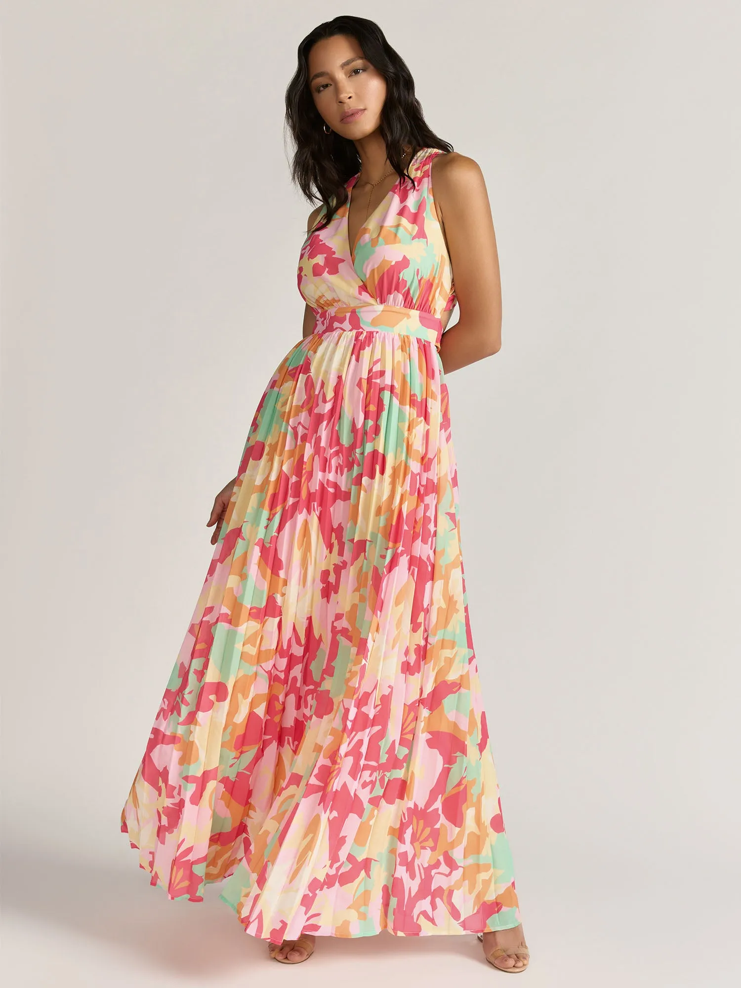 Flying Tomato Floral Pleated Maxi Dress - Brands We Love