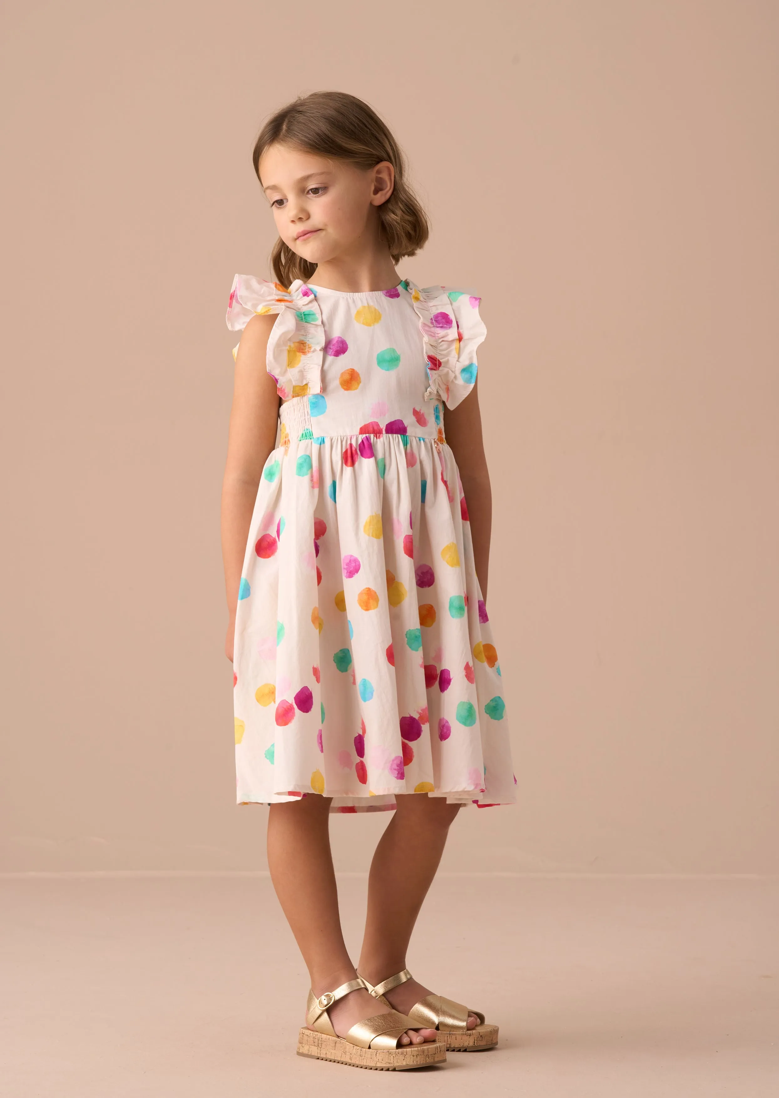 Francesca Multi Shirred Panel Dress