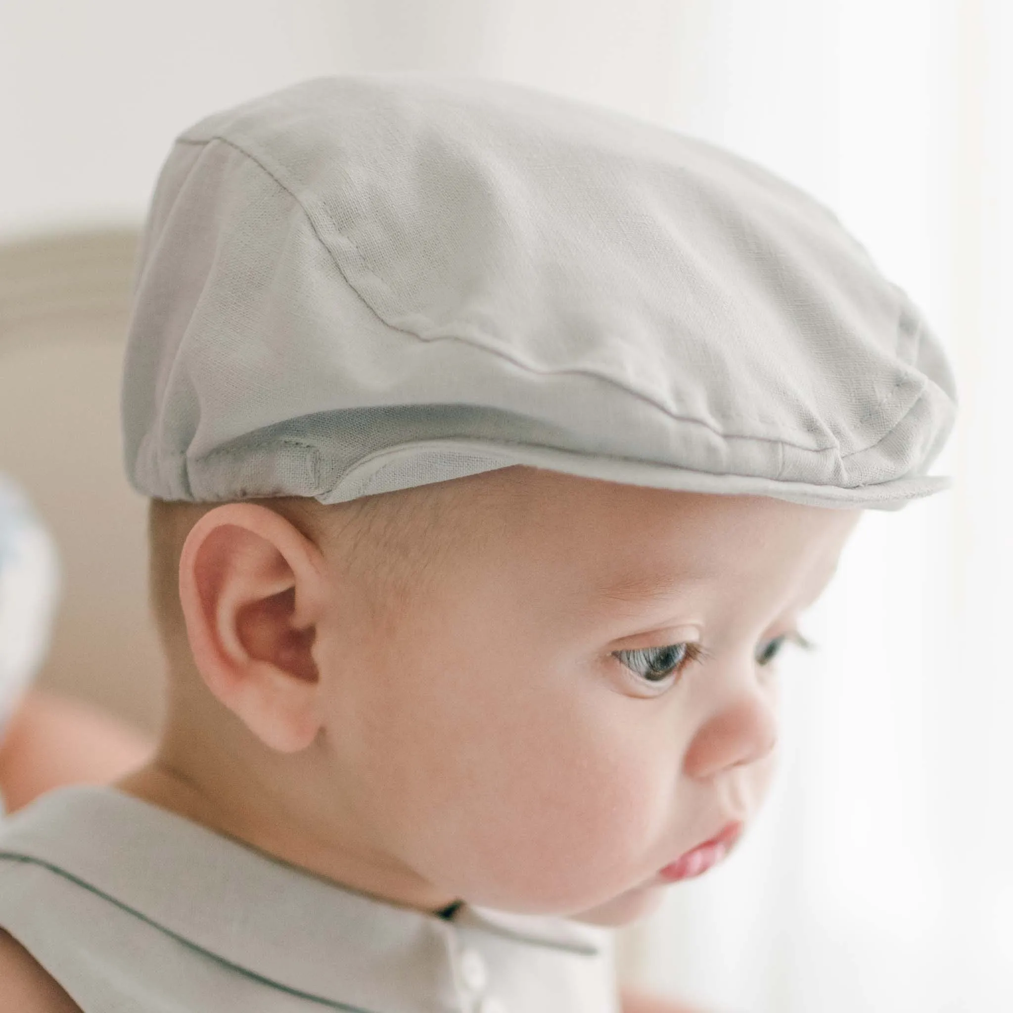 Grayson Linen Newsboy Cap