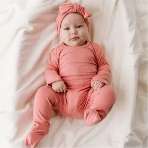 Guava Mini Ribbed Day to Night Romper