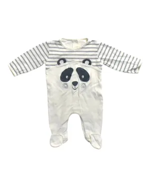 Jojo Maman Bébé Panda Long Sleeve Romper 0-3M