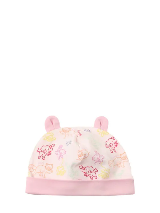 Kenzo Kids   Organic cotton romper, bib &amp; hat 